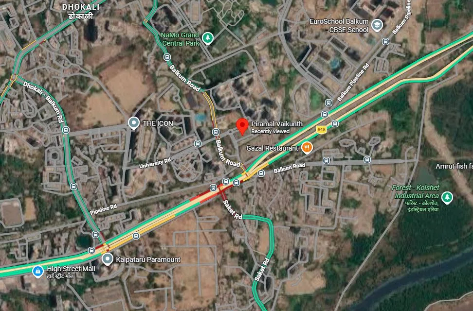 Piramal Vaikunth Thane location map